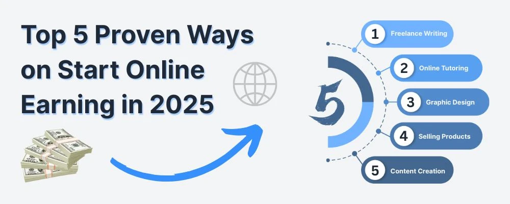Top 5 Proven Ways on Start Online Earning in 2025